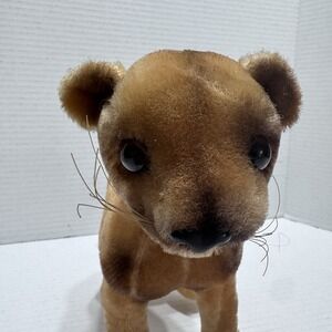 Vintage Kamar Lioness Plush Lion Japan 8" Collectible Stuffed Toy Big Cat Simba